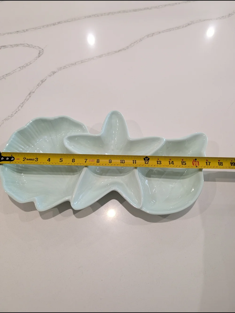 Pier 1 Imports Seabirds divided serving dish Coastal Melamine Platter Teal